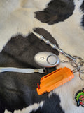 Self defense keychain wood /deer wristlet