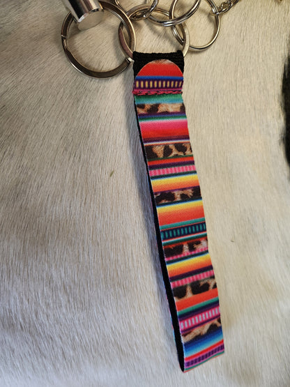 Self defense keychain with muti colored wristlet